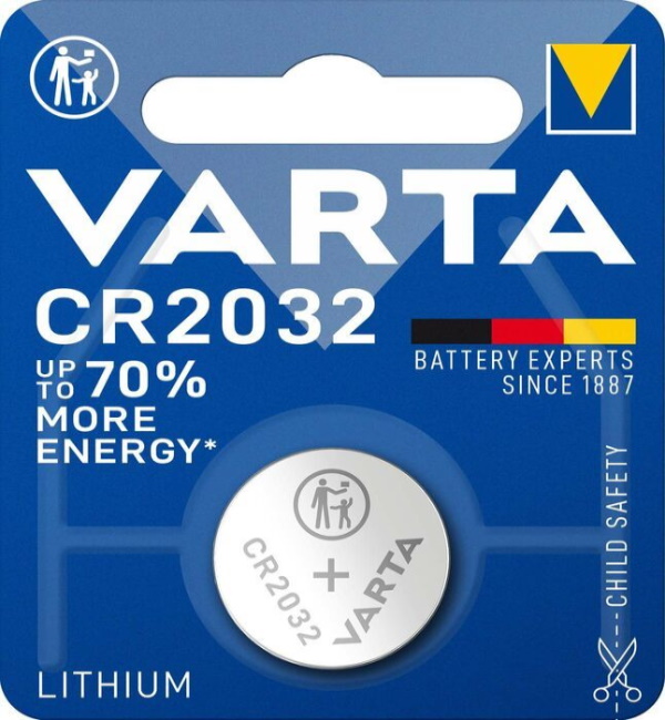 Μπαταρία λιθίου κουμπί 3V CR2032 Lithium VARTA (1τεμ) – Antoniadis Electro  – Αντωνιάδης Ηλεκτρονικά