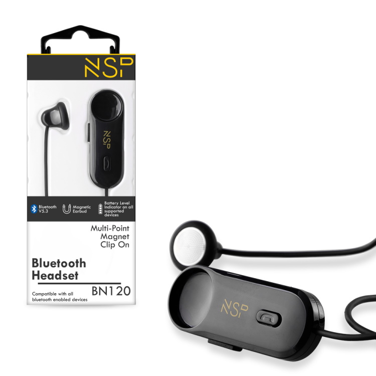 Bluetooth μαγνήτη Clip On BN120 V5.3 Magnet Clip NSP Black – Antoniadis  Electro – Αντωνιάδης Ηλεκτρονικά